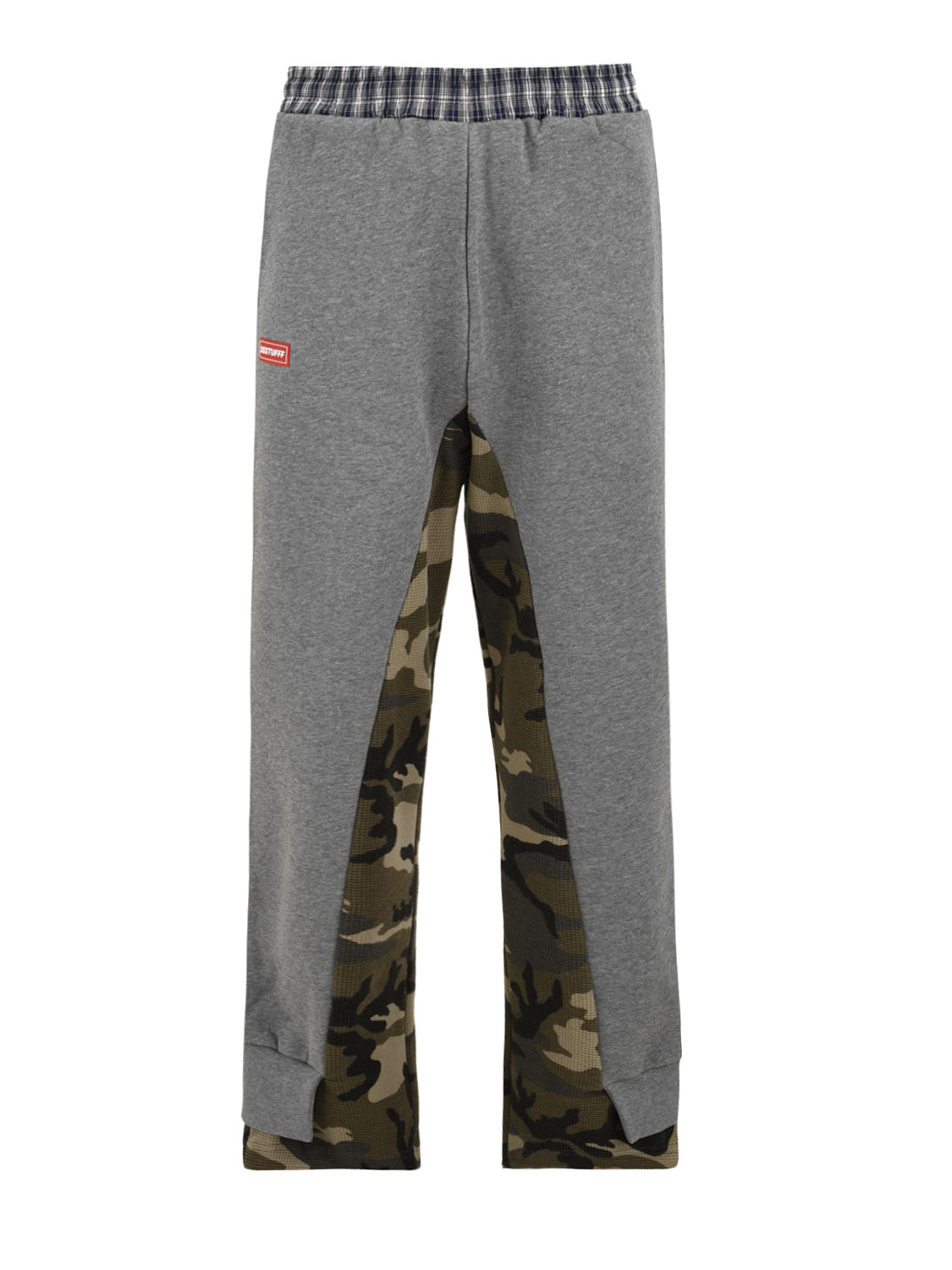 Pantalone Layered Waffle Camo SSSTUFFF Uomo - Grigio