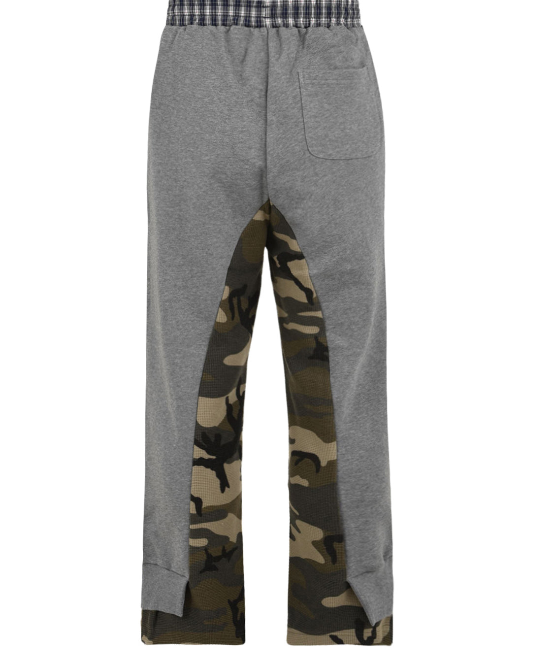 Pantalone Layered Waffle Camo SSSTUFFF Uomo - Grigio