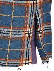 Camicia Raw Edge Plaid SSSTUFFF Uomo - Blue