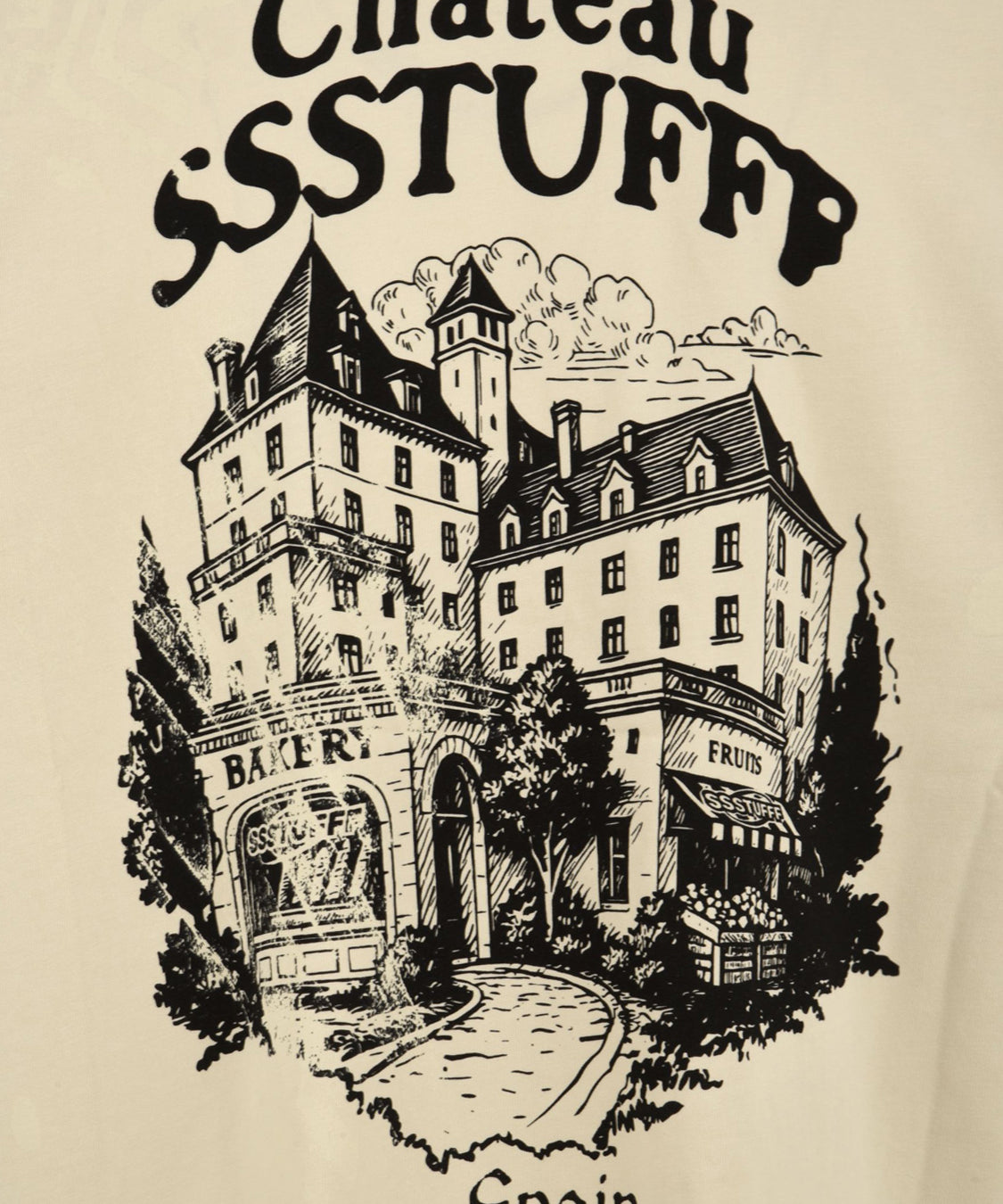 T-shirt Chateau UV Clues SSSTUFFF Uomo - Bianco