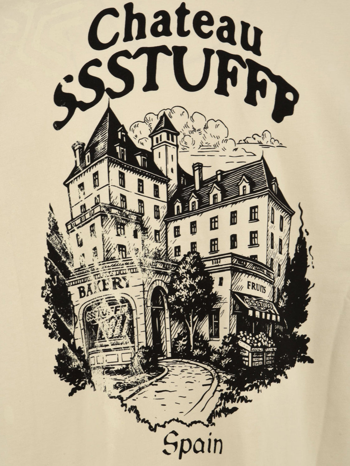 T-shirt Chateau UV Clues SSSTUFFF Uomo - Bianco
