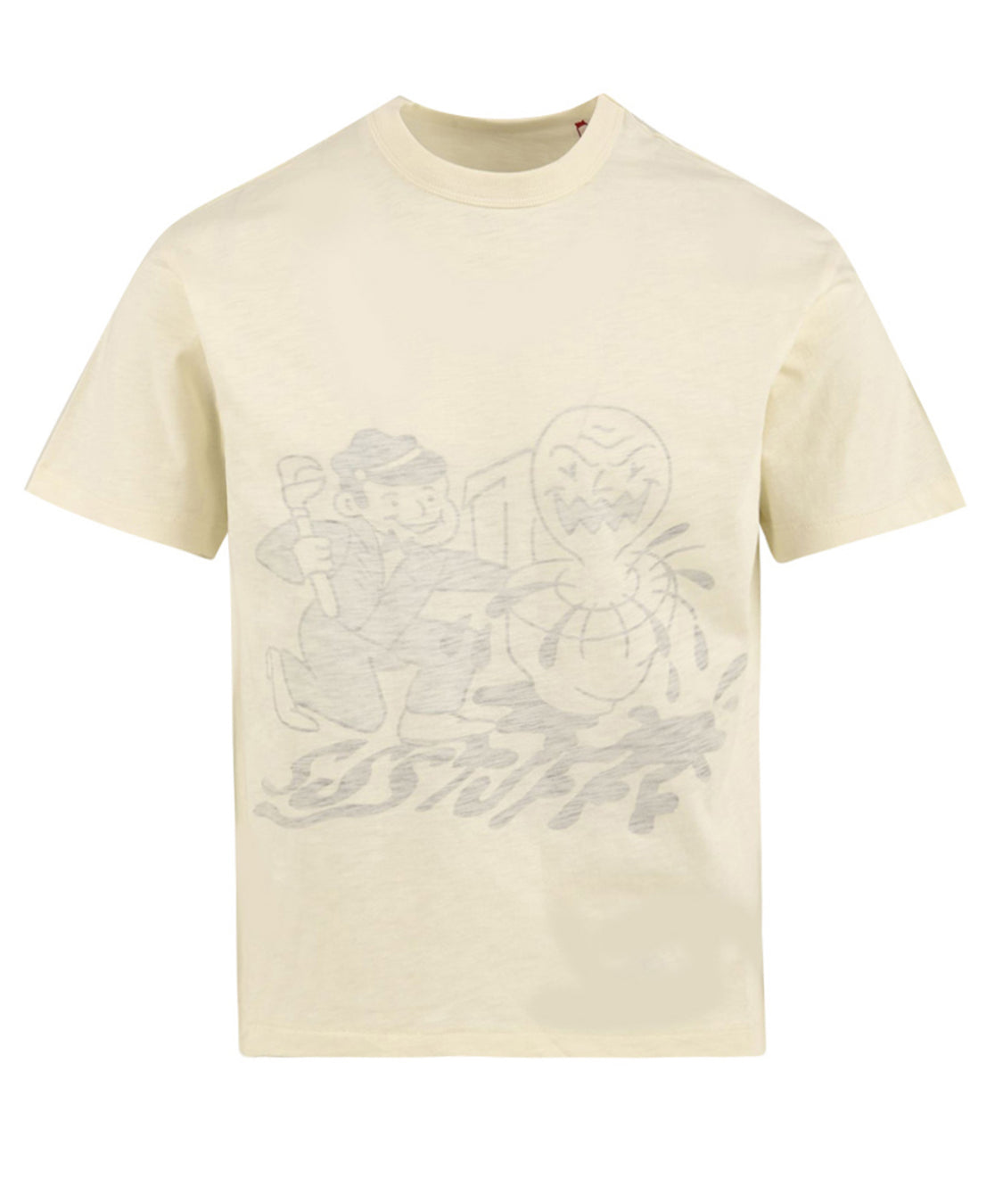 T-shirt Inside Out Plumber SSSTUFFF Uomo - Bianco