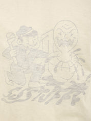 T-shirt Inside Out Plumber SSSTUFFF Uomo - Bianco