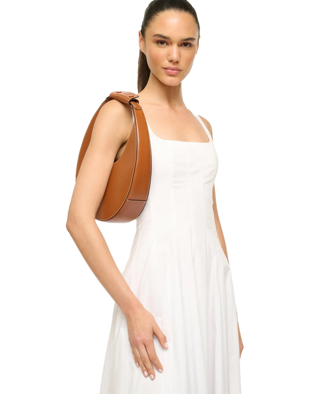 Borsa a mano Moon Tote STAUD Donna - Marrone