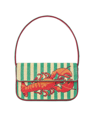 Borsa a spalla Tommy Beaded Summer Lobster STAUD Donna - Multicolore