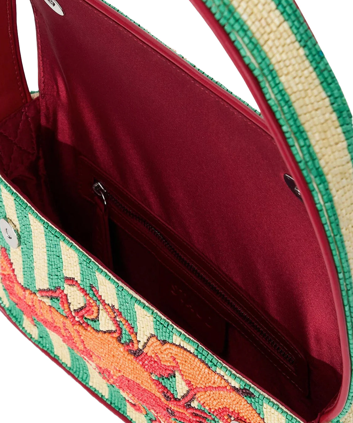 Borsa a spalla Tommy Beaded Summer Lobster STAUD Donna - Multicolore