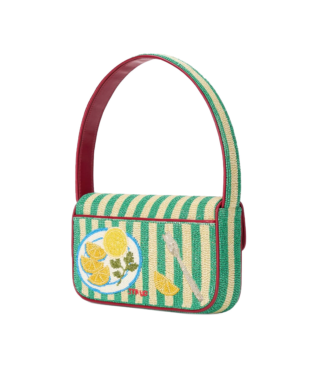 Borsa a spalla Tommy Beaded Summer Lobster STAUD Donna - Multicolore