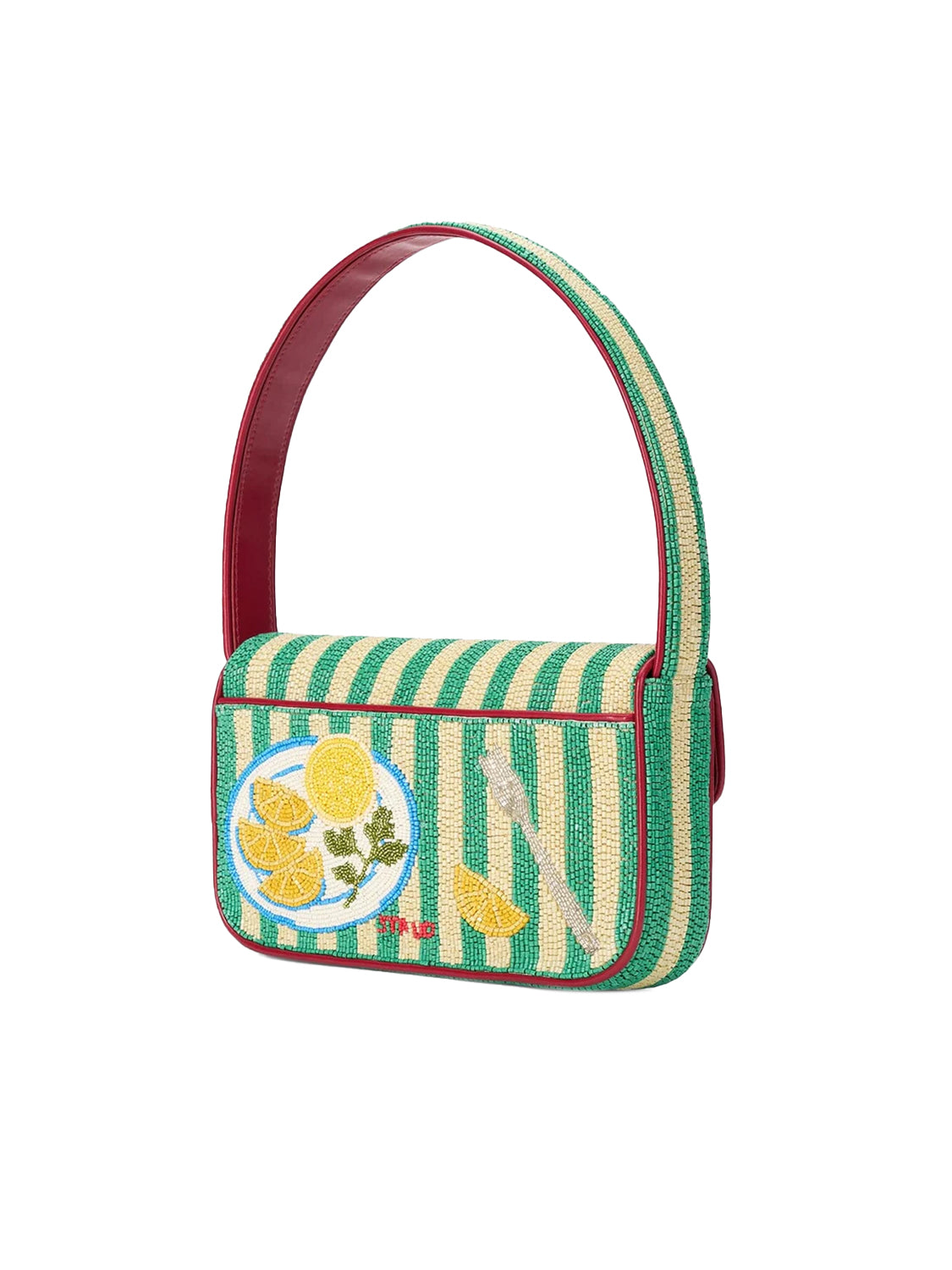 Borsa a spalla Tommy Beaded Summer Lobster STAUD Donna - Multicolore