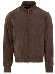 Giubbotto Drowne camoscio stretch STEWART Uomo - Marrone