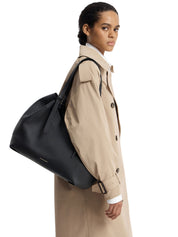 Borsa a spalla Barra Tote Grain STRATHBERRY Donna - Nero