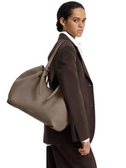 Borsa a spalla Barra Tote Grain STRATHBERRY Donna - Grigio