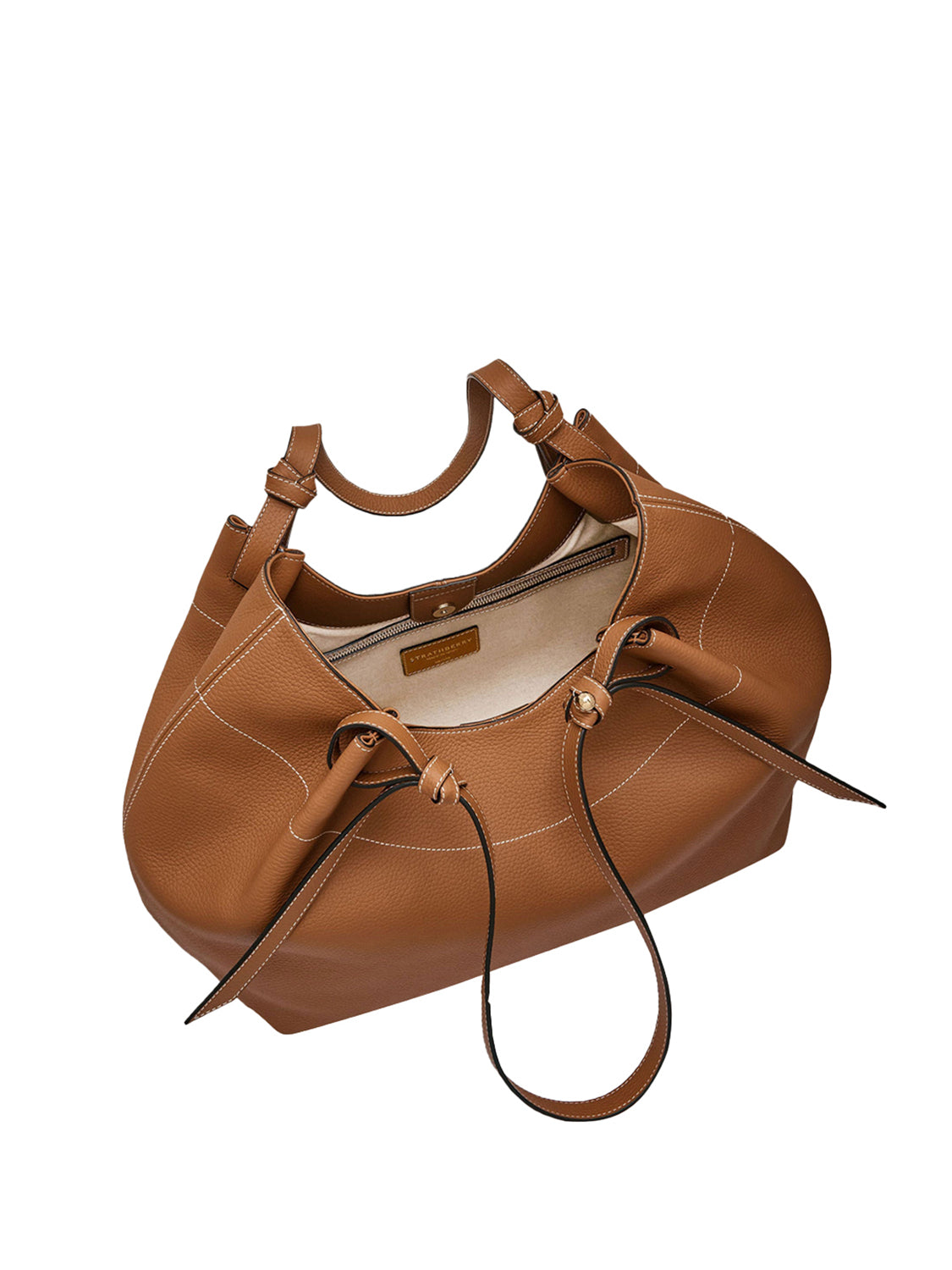 Borsa a spalla Barra Tote Grain STRATHBERRY Donna - Marrone
