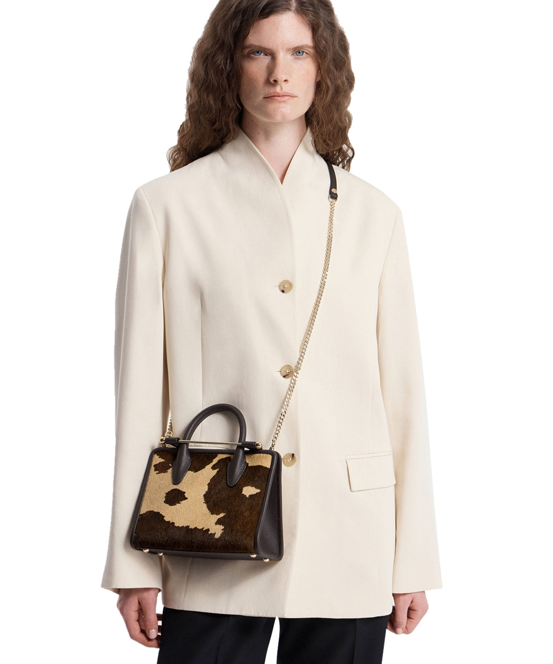 Borsa Mini Tote Printed STRATHBERRY Donna - Marrone