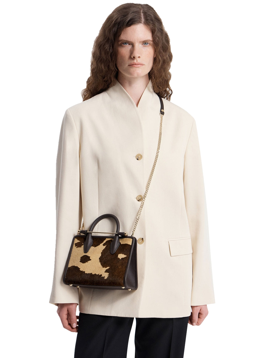 Borsa Mini Tote Printed STRATHBERRY Donna - Marrone