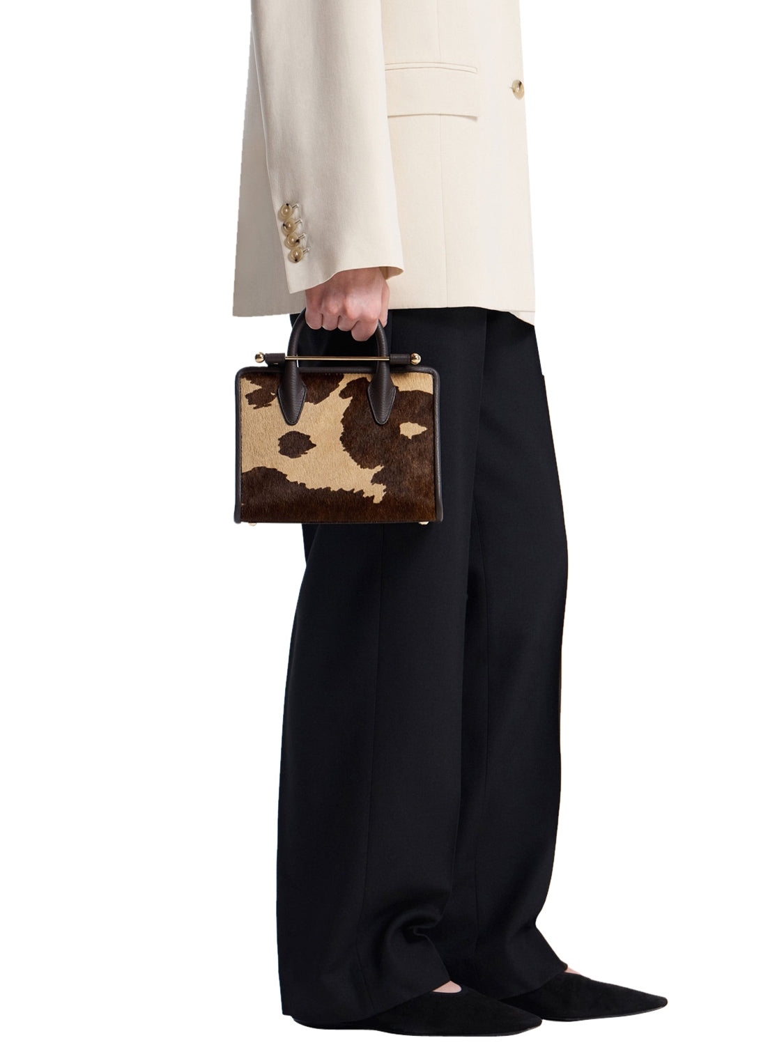 Borsa Mini Tote Printed STRATHBERRY Donna - Marrone