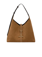 Borsa a spalla Kite Hobo Maxi Suede Bi STRATHBERRY Donna - Toffee/Espresso