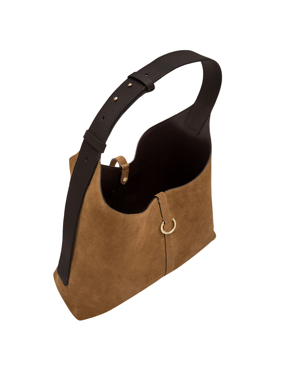 Borsa a spalla Kite Hobo Maxi Suede Bi STRATHBERRY Donna - Toffee/Espresso