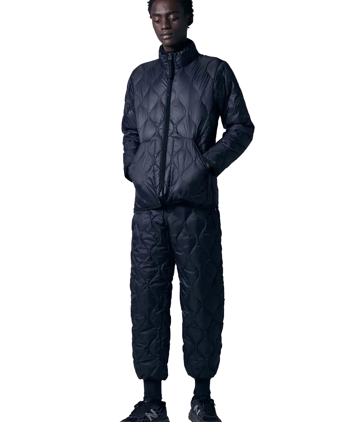 Giubbotto Military Hi Neck W-Zip Down TAION Unisex - Blue
