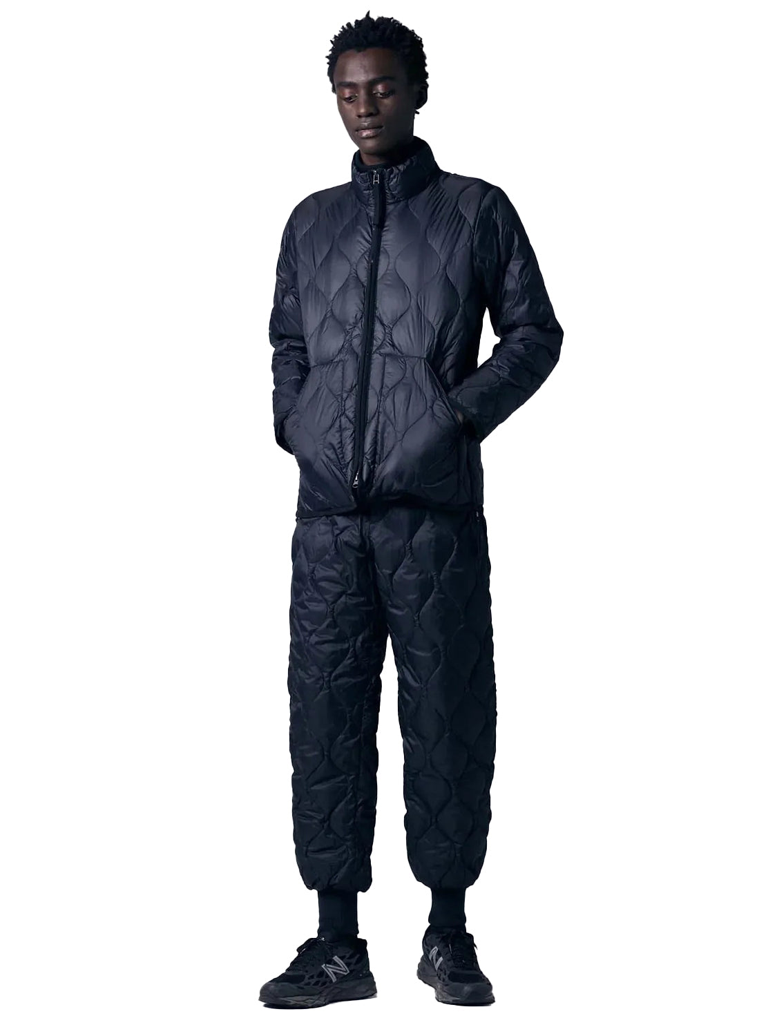 Giubbotto Military Hi Neck W-Zip Down TAION Unisex - Blue