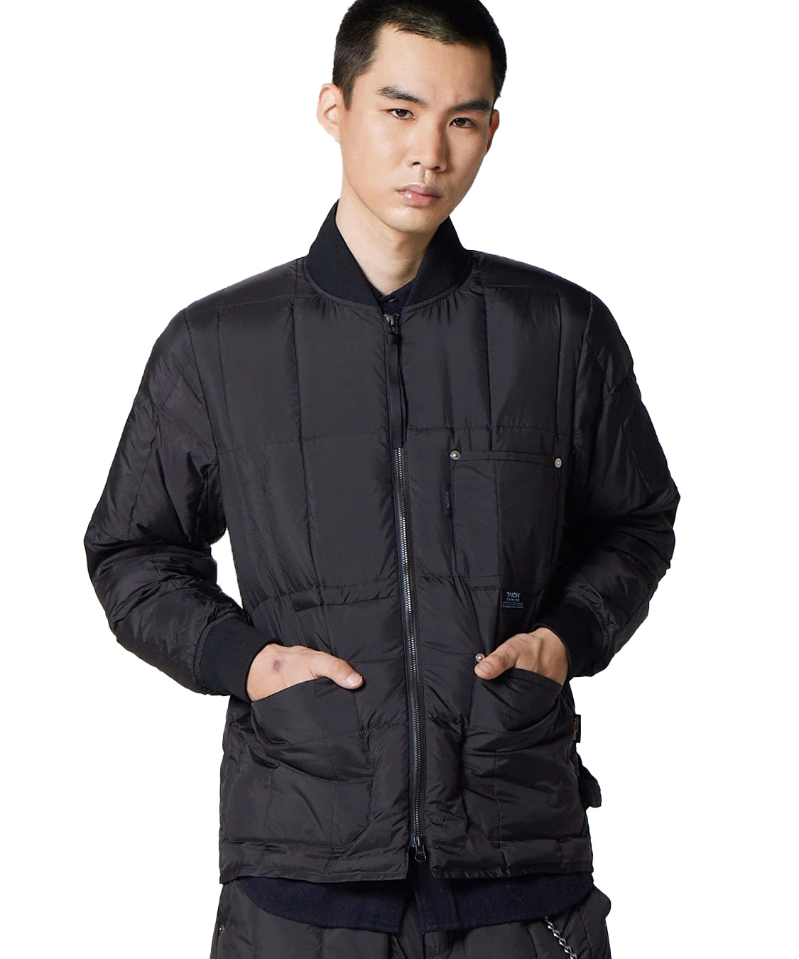 Giubbotto Work W-Zip Rib Down TAION Unisex - Nero