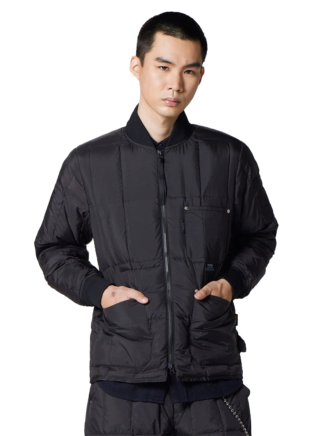 Giubbotto Work W-Zip Rib Down TAION Unisex - Nero