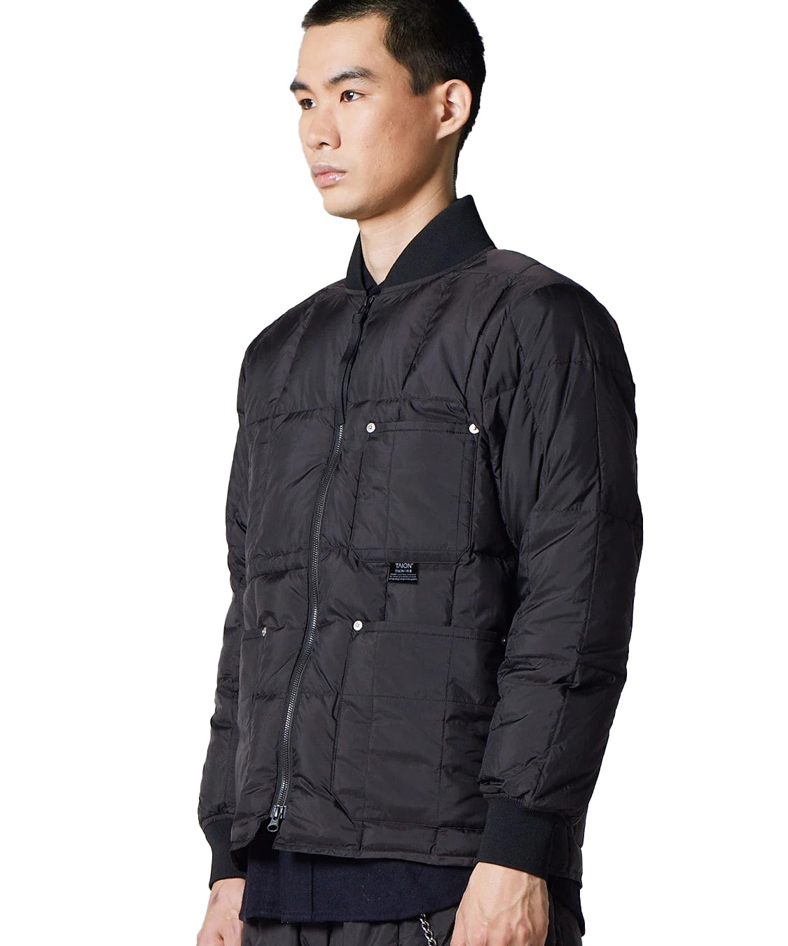 Giubbotto Work W-Zip Rib Down TAION Unisex - Nero