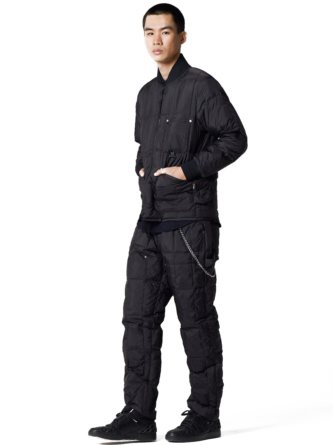 Giubbotto Work W-Zip Rib Down TAION Unisex - Nero