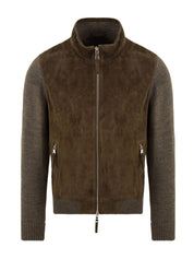 Giubbotto Francis Knit THE JACK LEATHERS Uomo - Pinegreen/Stone