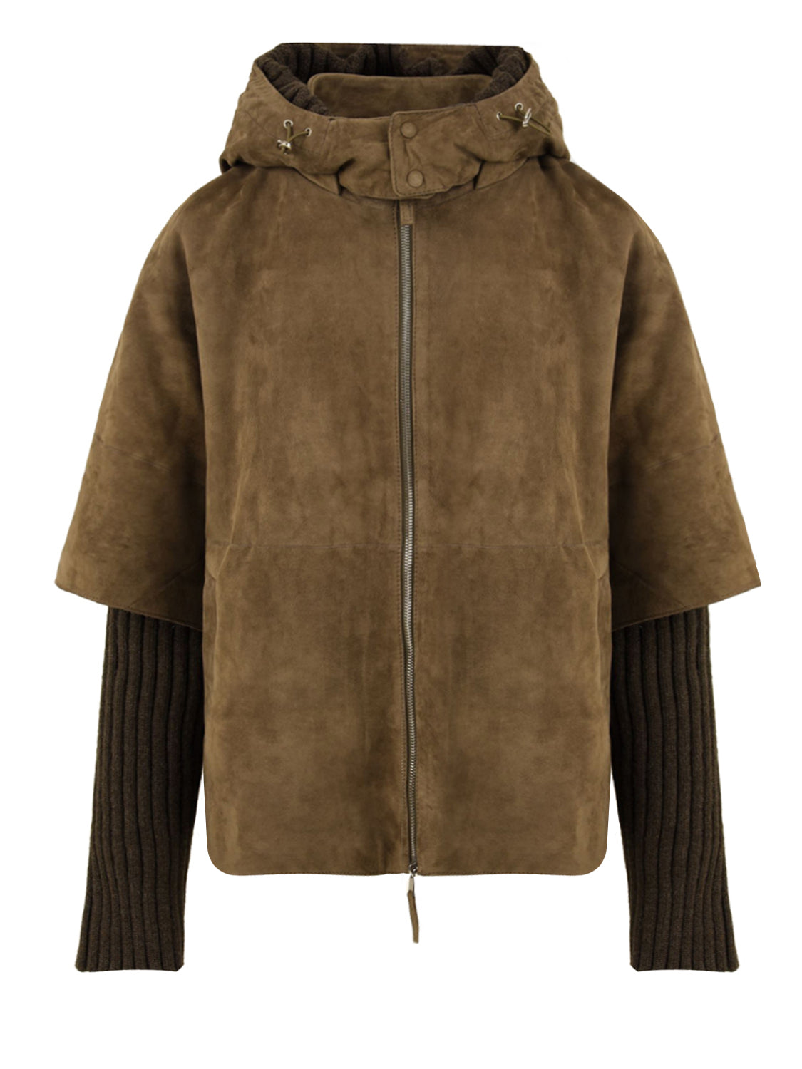 Giubbotto Alaska suede sfoderabile THE JACKIE LEATHERS Donna - Verde