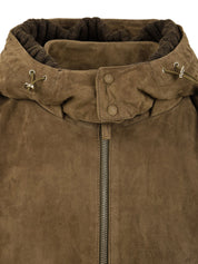 Giubbotto Alaska suede sfoderabile THE JACKIE LEATHERS Donna - Verde
