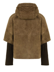 Giubbotto Alaska suede sfoderabile THE JACKIE LEATHERS Donna - Verde