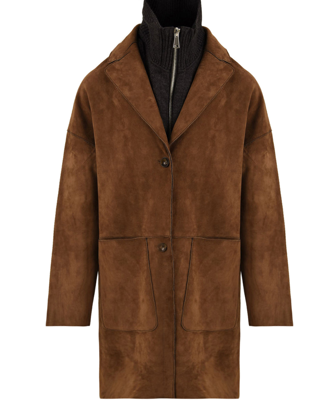 Giubbotto Angelique suede THE JACKIE LEATHERS Donna - Marrone