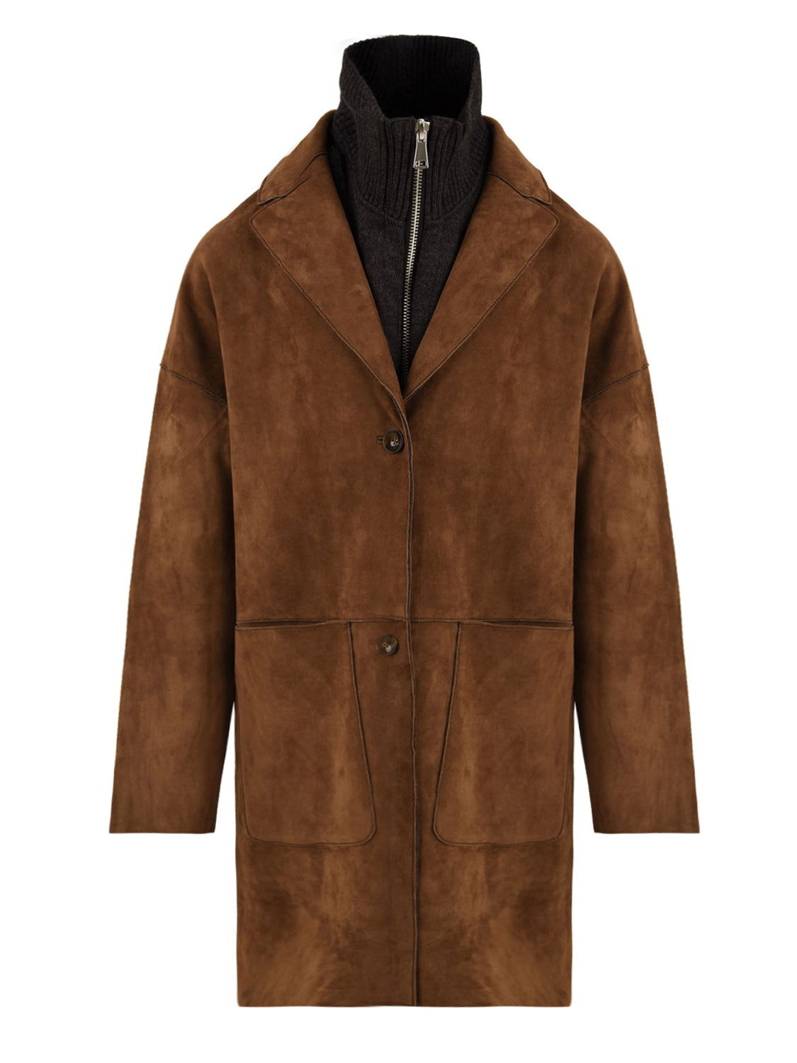 Giubbotto Angelique suede THE JACKIE LEATHERS Donna - Marrone