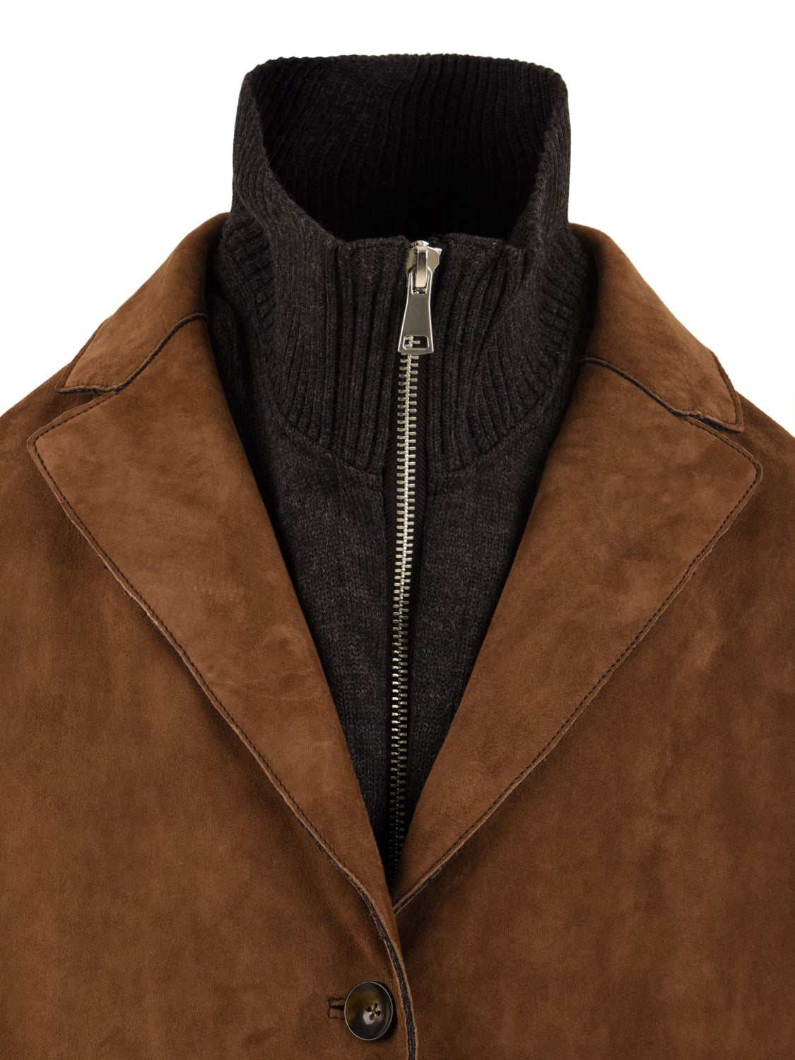 Giubbotto Angelique suede THE JACKIE LEATHERS Donna - Marrone