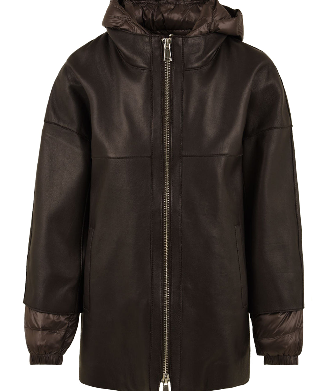 Giubbotto Cinthia bonded anilineTHE JACKIE LEATHERS Donna - Marrone