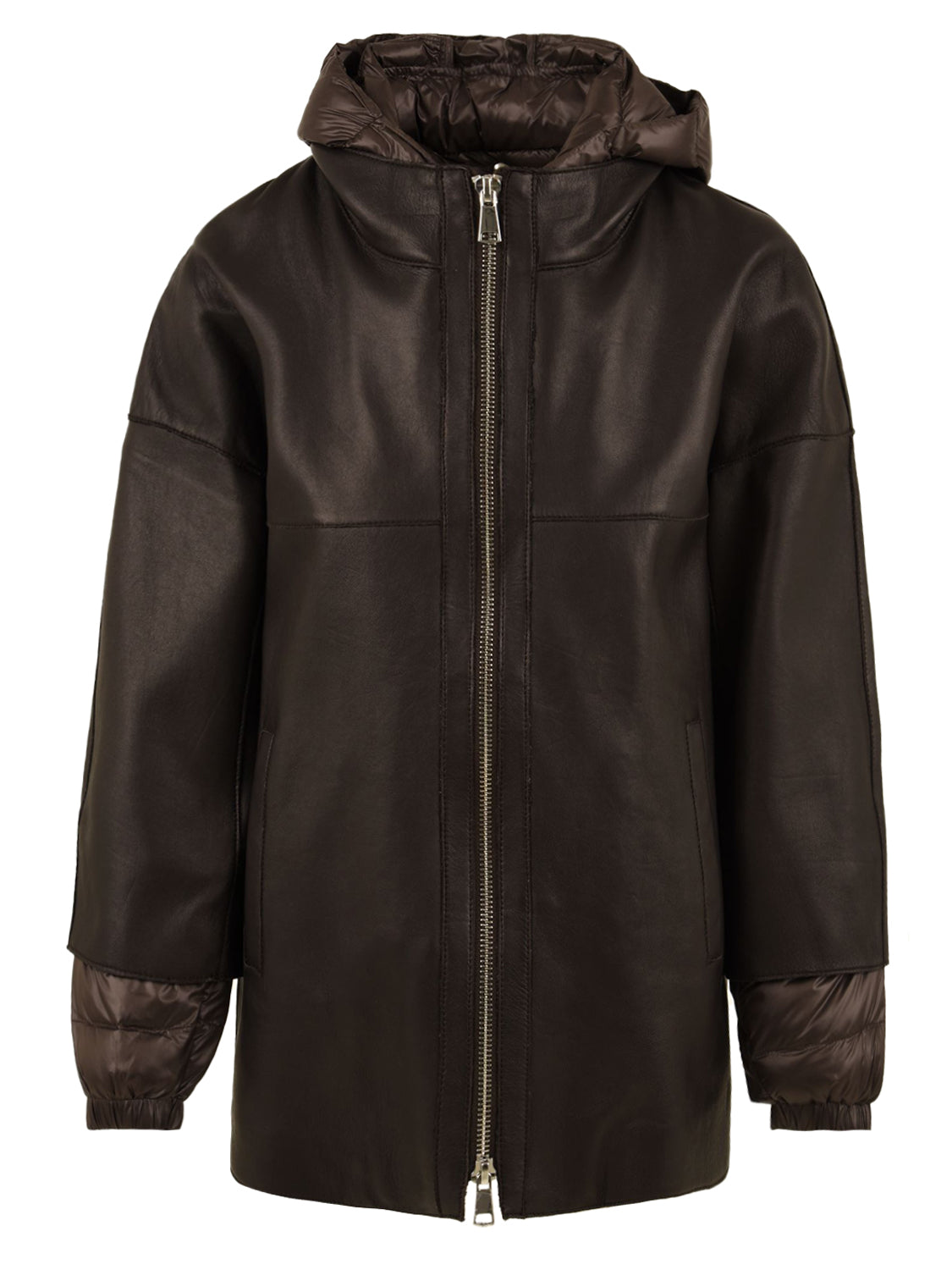 Giubbotto Cinthia bonded anilineTHE JACKIE LEATHERS Donna - Marrone