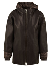 Giubbotto Cinthia bonded anilineTHE JACKIE LEATHERS Donna - Marrone