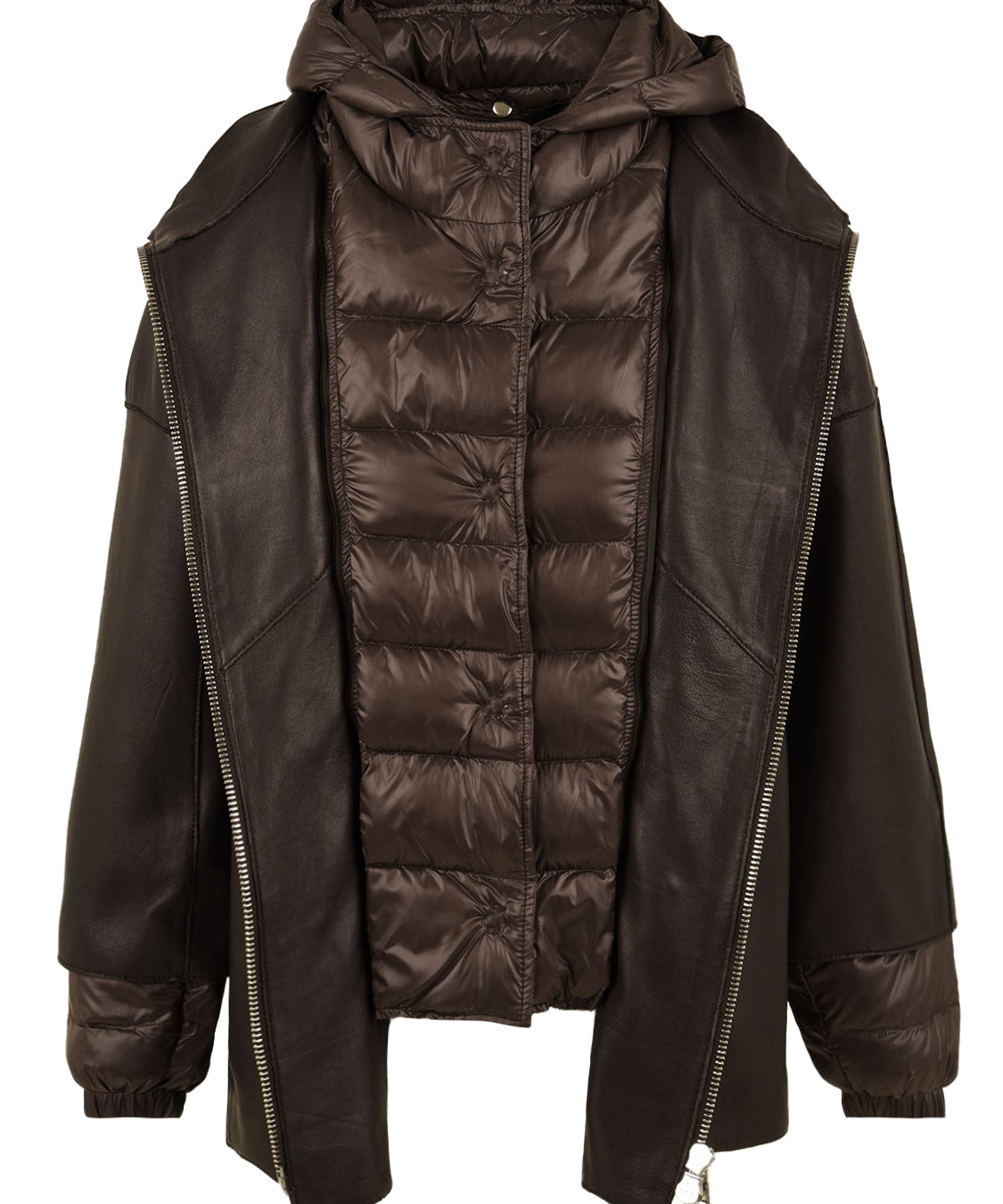 Giubbotto Cinthia bonded anilineTHE JACKIE LEATHERS Donna - Marrone