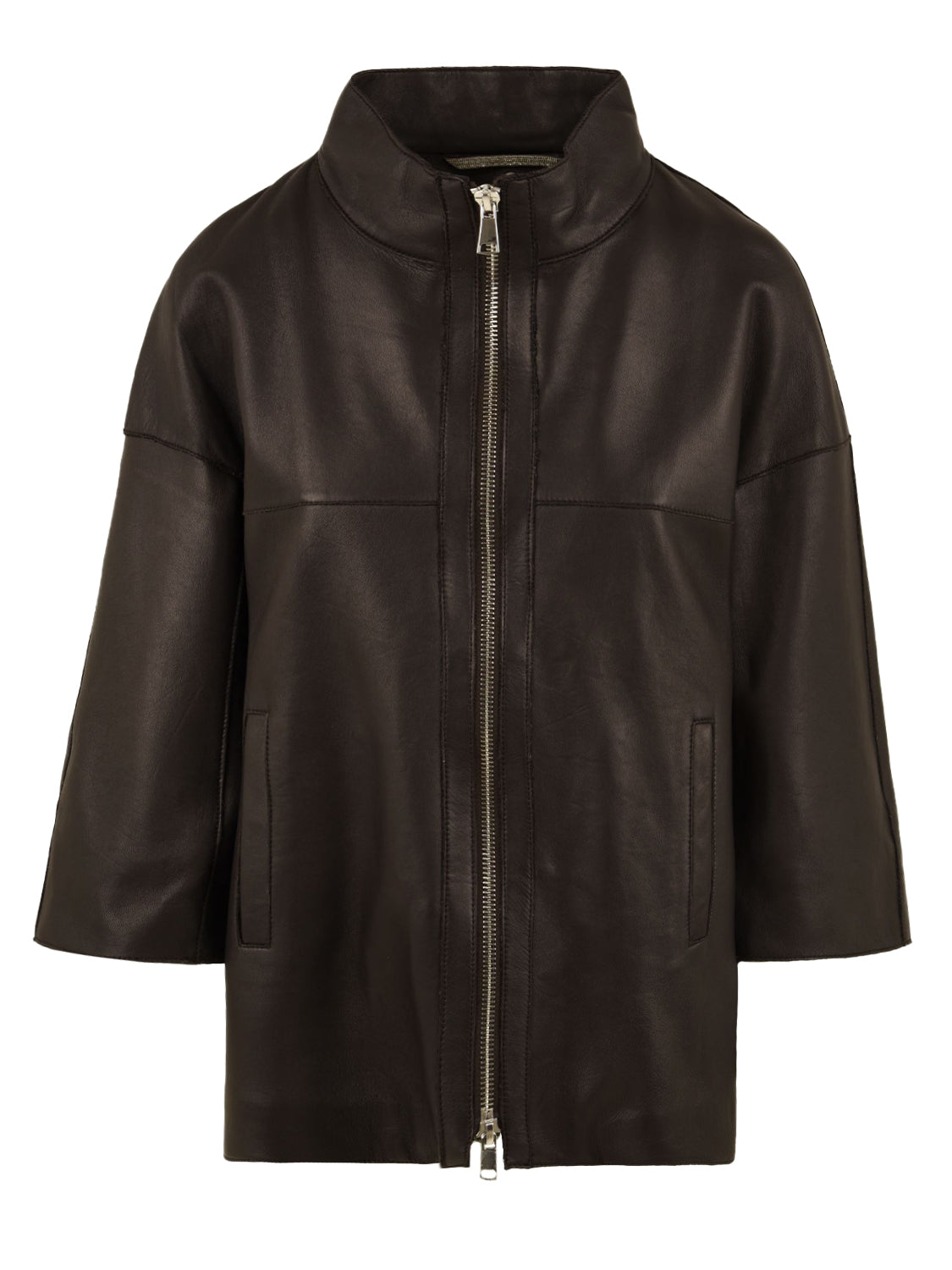Giubbotto Cinthia bonded anilineTHE JACKIE LEATHERS Donna - Marrone