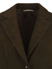 Giacca Dorotea bonded softy suede THE JACKIE LEATHERS Donna - Marrone