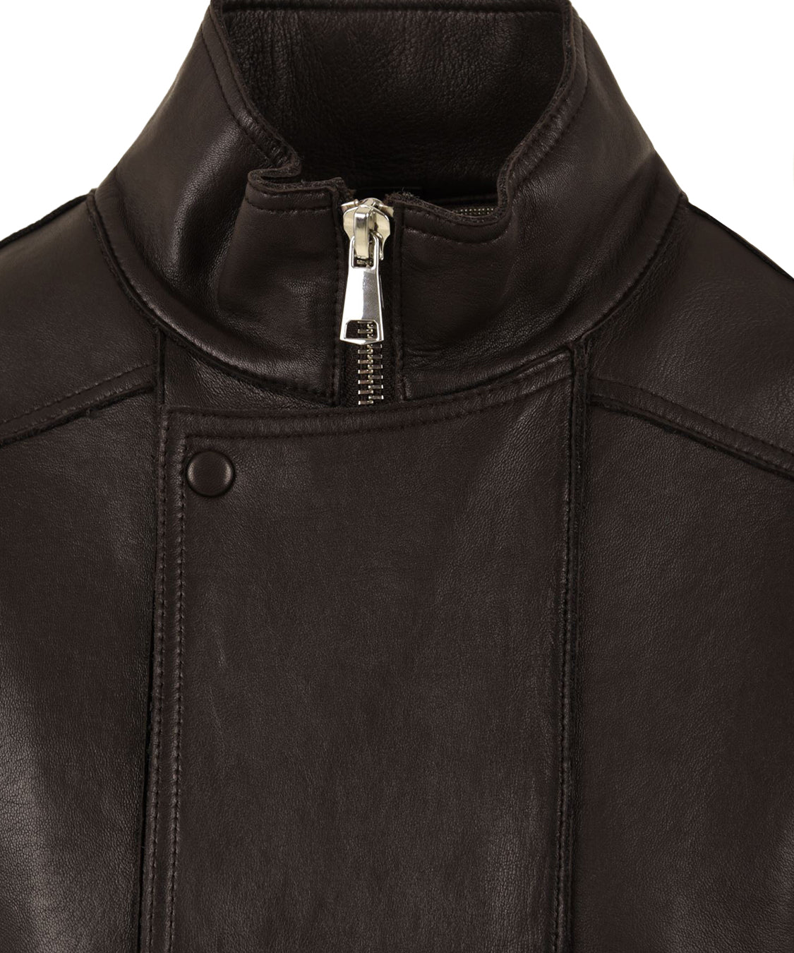 Giubbotto Droite bonded plongèe THE JACKIE LEATHERS Donna - Marrone