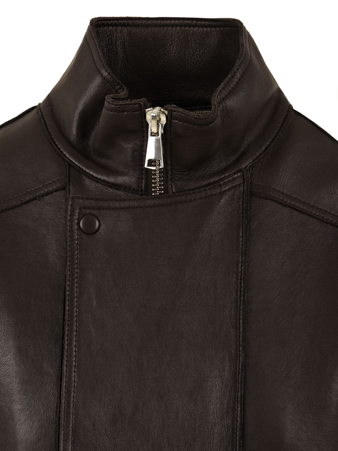 Giubbotto Droite bonded plongèe THE JACKIE LEATHERS Donna - Marrone