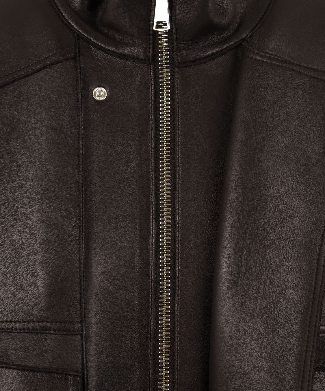 Giubbotto Droite bonded plongèe THE JACKIE LEATHERS Donna - Marrone