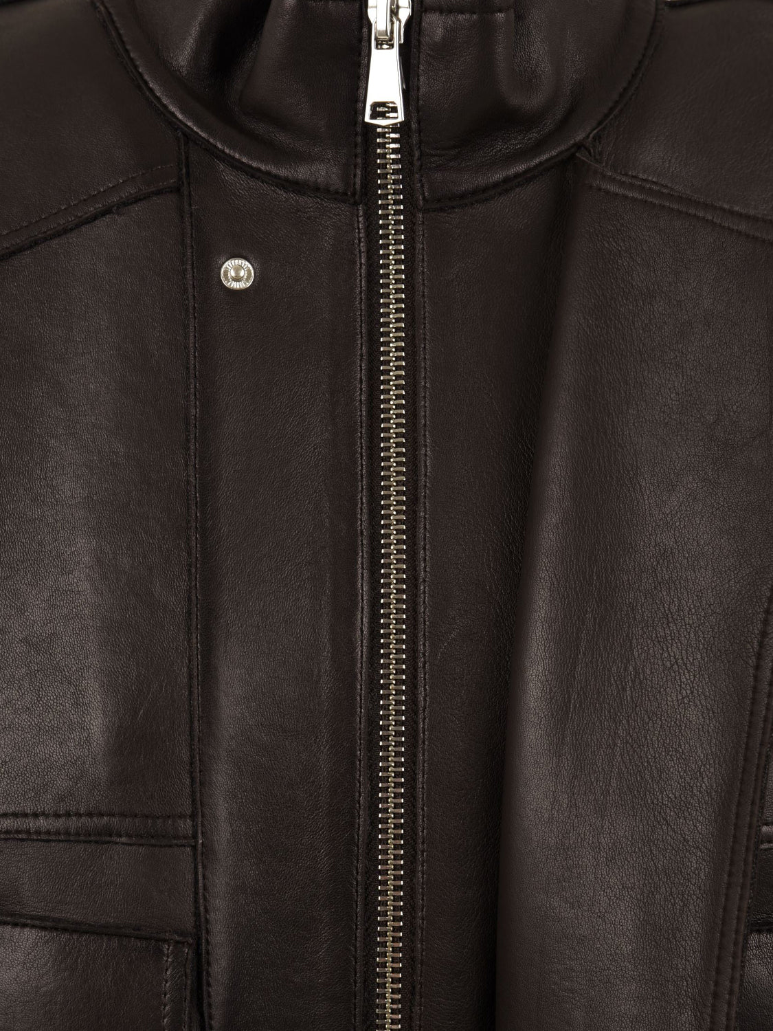 Giubbotto Droite bonded plongèe THE JACKIE LEATHERS Donna - Marrone