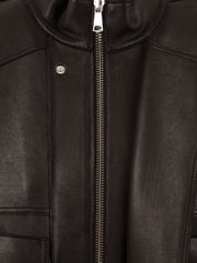 Giubbotto Droite bonded plongèe THE JACKIE LEATHERS Donna - Marrone