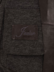 Giubbotto Droite bonded plongèe THE JACKIE LEATHERS Donna - Marrone