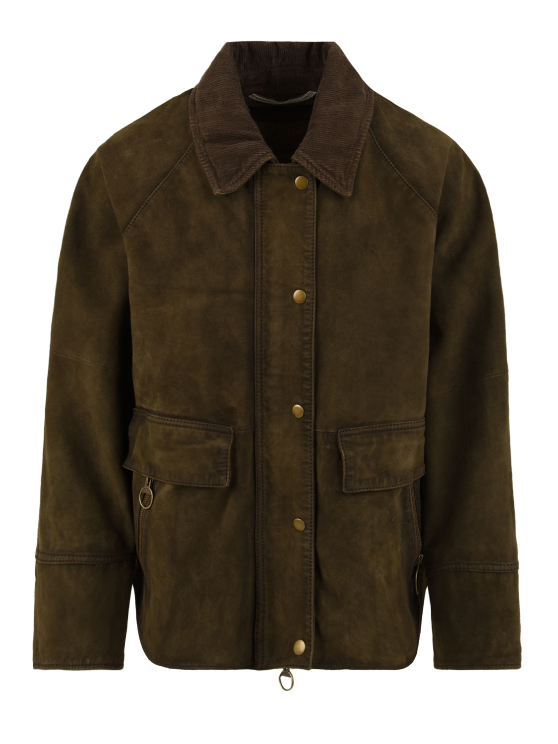 Giubbotto Glamis Burs burned suede 2 THE JACKIE LEATHERS Donna - Verde
