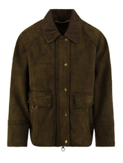 Giubbotto Glamis Burs burned suede 2 THE JACKIE LEATHERS Donna - Verde