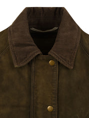 Giubbotto Glamis Burs burned suede 2 THE JACKIE LEATHERS Donna - Verde