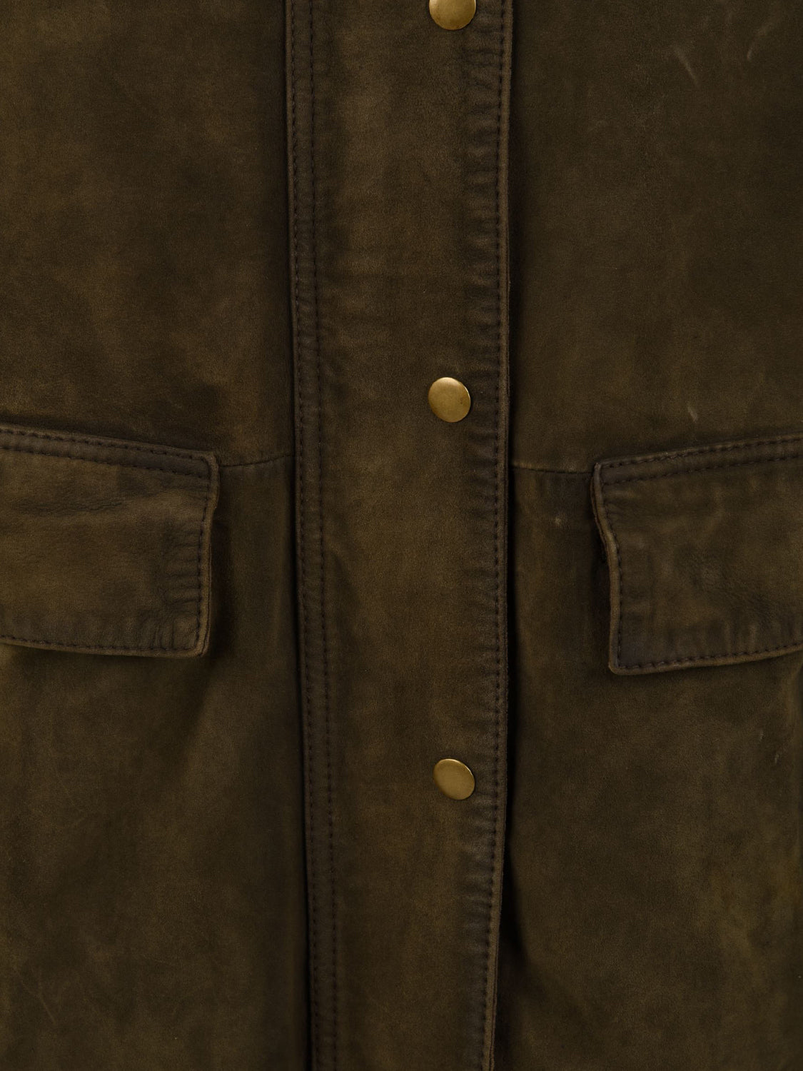 Giubbotto Glamis Burs burned suede 2 THE JACKIE LEATHERS Donna - Verde